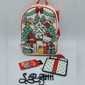 Hello Kitty & Friends Christmas Backpack & Card Holder Wallet NEW #1614